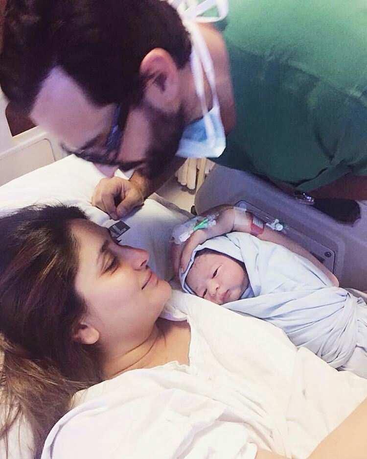 Taimur Ali Khan With Kareena-kapoor and Saif Ali khan in Hospital