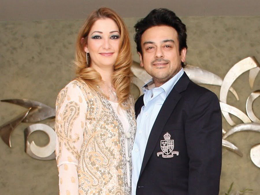 Adnan Sami Khan With His Wife Roya