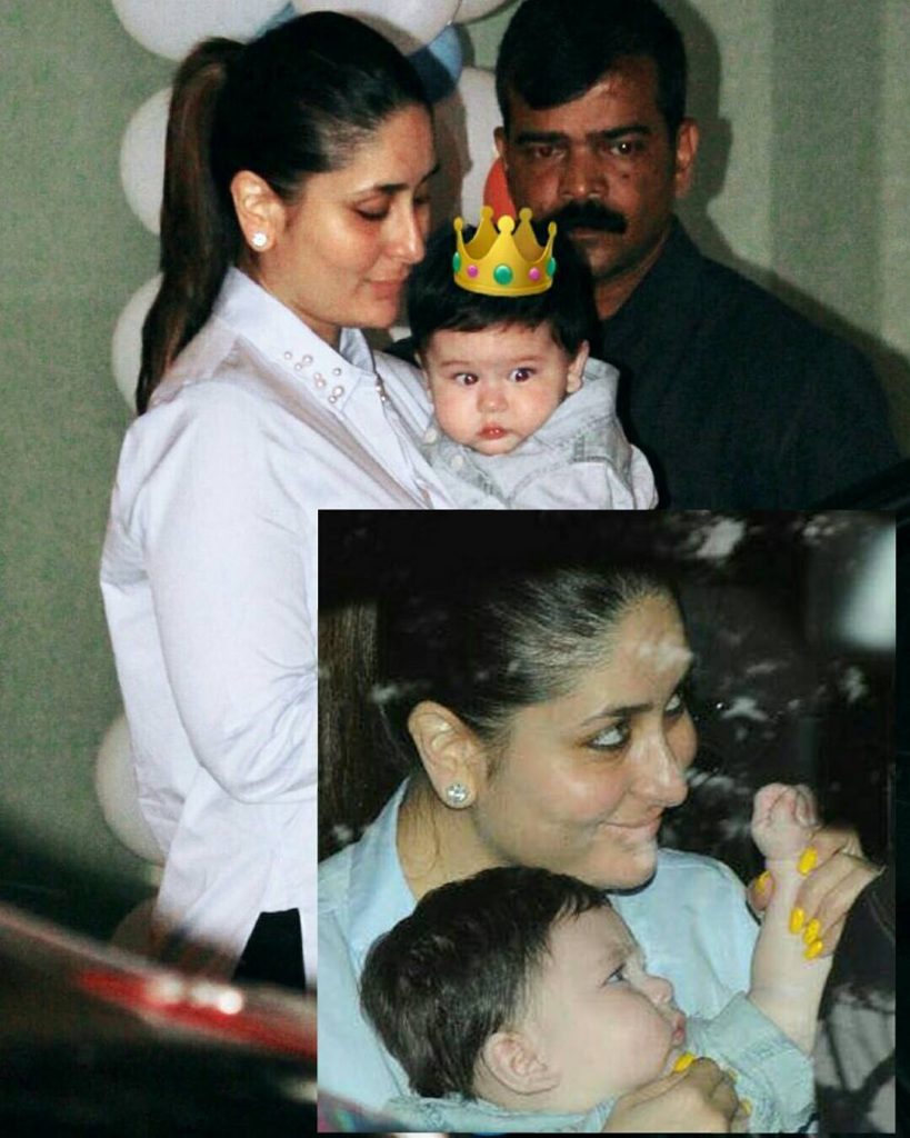 Kareena Kapoor snapped with Taimur Ali Khan in Tushar Kapoor son Lakshya birthday bash