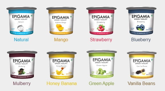 Epigmia Greek Yogurt Flavours