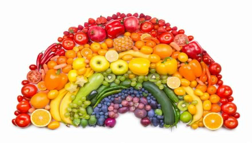 EAT VARIETY OF VEGGIES AND FRUITS