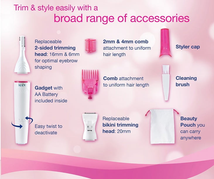 veet hair removal trimmer