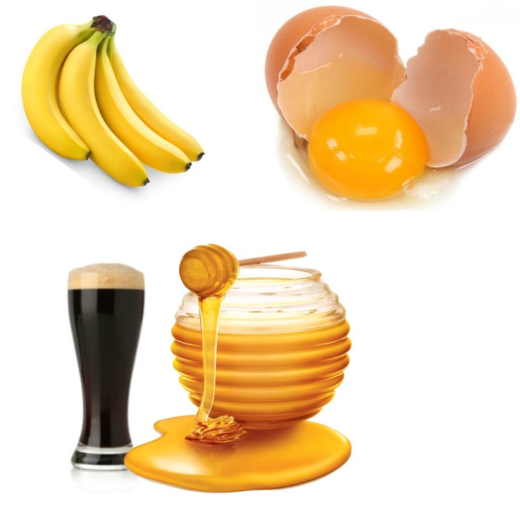 Banana Egg Beer and Honey Hair Mask