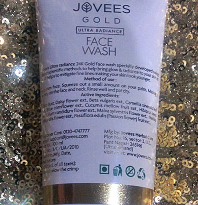 Product Description Of Jovees Gold Ultra Radiance Face Wash