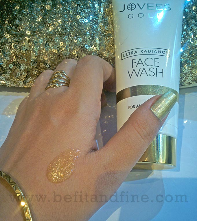 Texture And Consistency Of Jovees Gold Ultra Radiance Face Wash