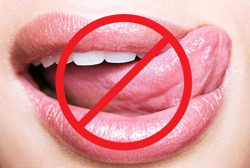 Avoid Licking Lips