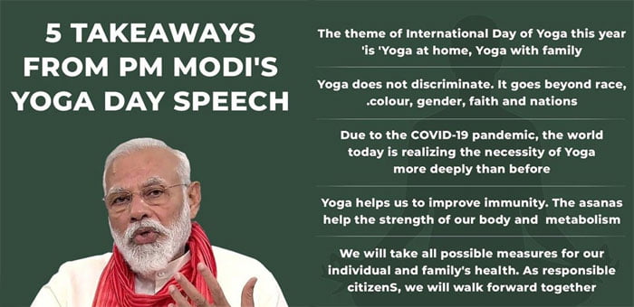  PM Modi On International yoga Day 2020