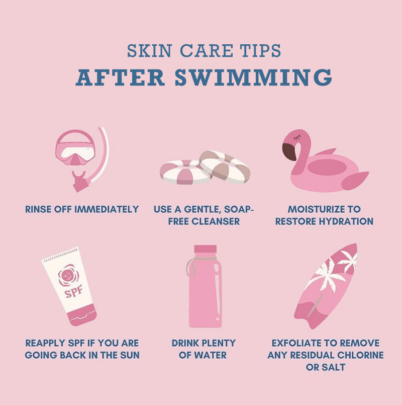 Skin Care Tips After Swimmer